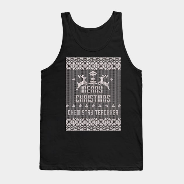 Merry Christmas CHEMISTRY TEACHER Tank Top by ramiroxavier